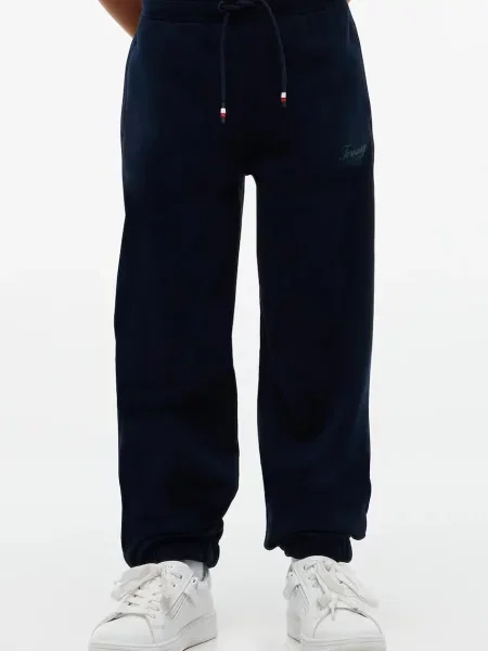 Tommy Hilfiger donji dio trenirke za djecu s pamukom plava