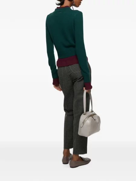 Pulover Acne Studios cu volane verde