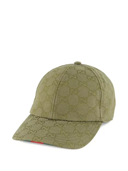 Plátěný čepice Gucci zelený