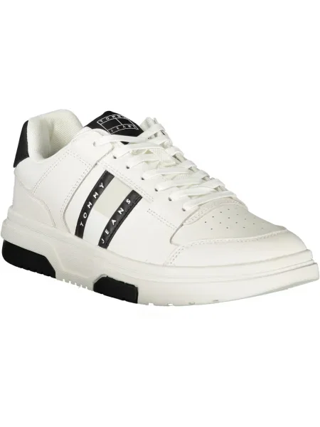 Usnjene superge Tommy Jeans bela