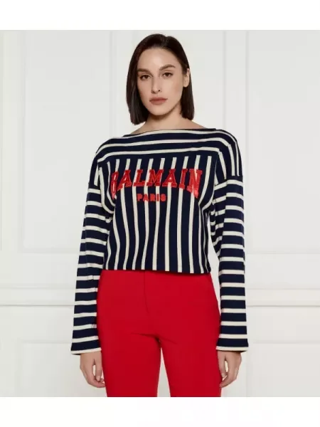 Balmain Bluză | Cropped Fit negru