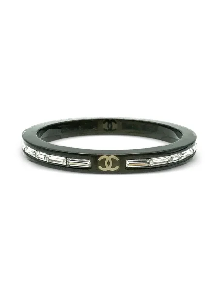 Náramek Chanel Pre-owned s autogramem černý