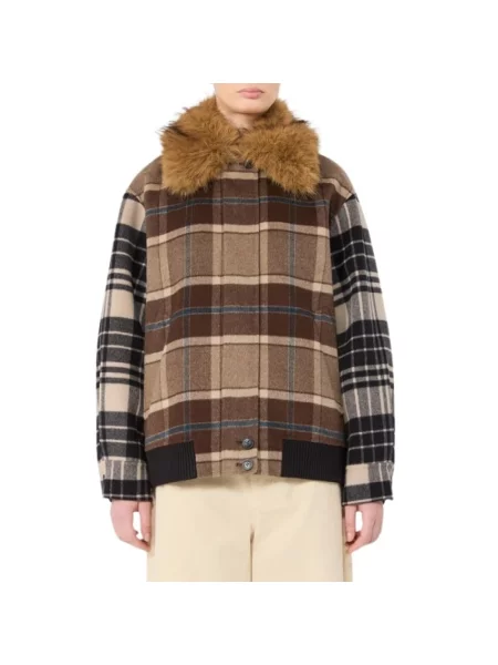 Kurtka Weekend Max Mara wełniana brązowa
