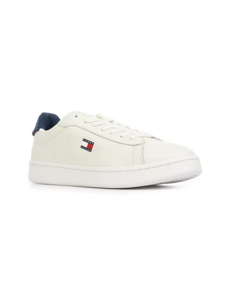 Boty Tommy Hilfiger Archive 98 Leather Court bílé
