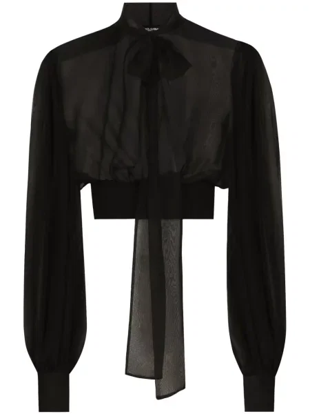 Bluză Dolce & Gabbana cu gât halter negru