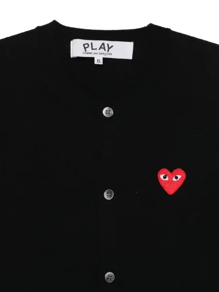 Жилетка Comme Des Garçons Play със сърца черно