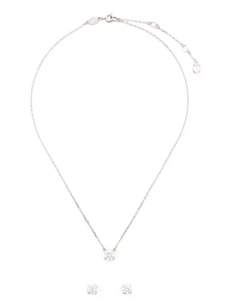 Cercei Swarovski argintiu