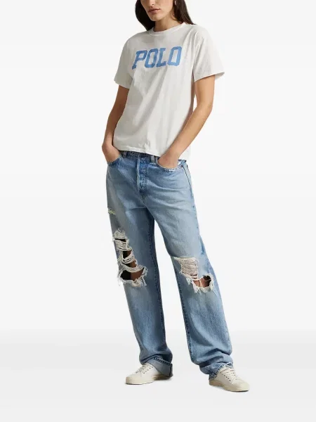 Tricou Polo Ralph Lauren de in scurt cu imagine albastru