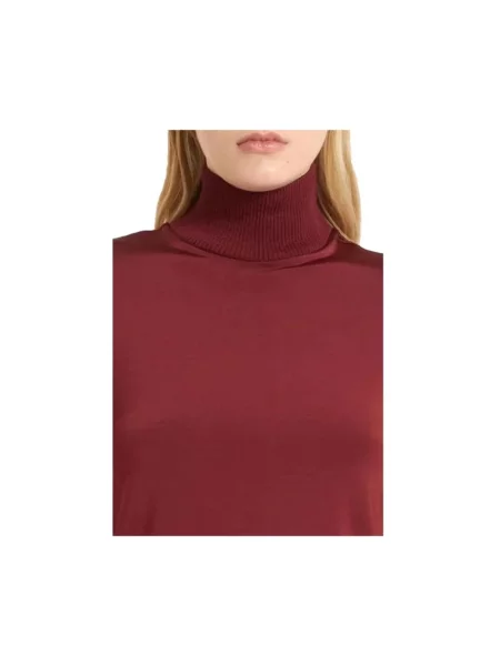 Sweter z golfem Marella do golfa czerwony