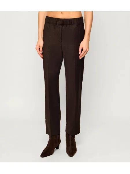 Weekend MaxMara De lână pantaloni Wkdhateley maro
