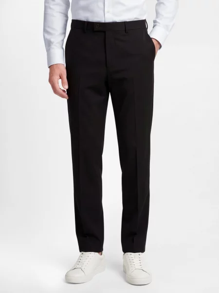 Finshley & Harding London Spodnie Jaxdon Mężczyźni Comfort Fit jednolity 44 czarny