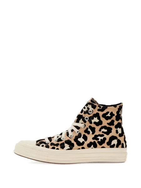 Sneakerși Converse Chuck 70 cu platformă cu imagine cu model leopard maro