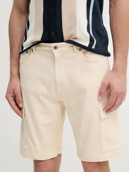 Pepe Jeans Kratke hlače GYMDIGO FIVE POCKETS CARGO SHORT bež