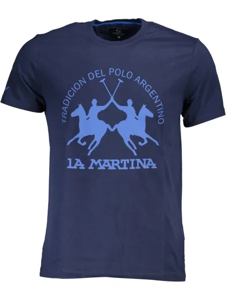 Tricou La Martina scurt albastru