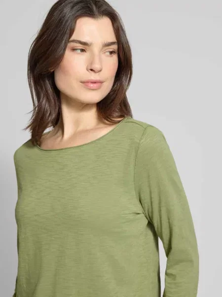 Krój regular fit koszulka z rękawem z czystej bawełny S.oliver Red Label
