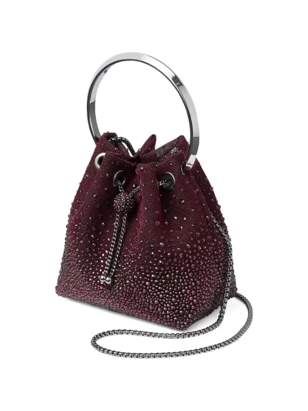 Geantă bucket Jimmy Choo roșu