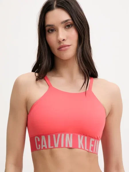 Calvin Klein plavková podprsenka červená