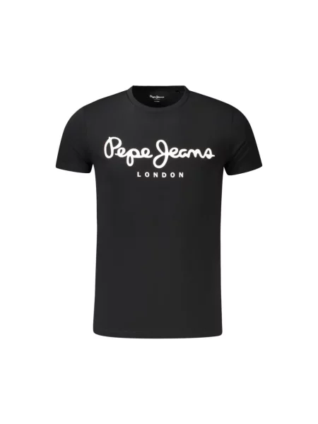 Koszulka Pepe Jeans w miejskim stylu czarna