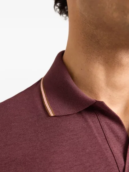 Scurt tricou polo Orlebar Brown roșu