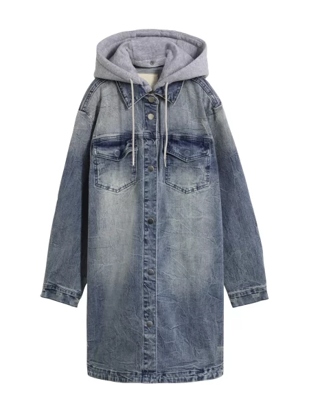 Bonprix Geacă de primăvară-toamnă denim albastru