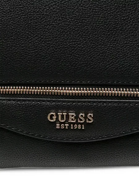 Geantă shopper Guess din piele negru