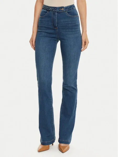 Morgan Blugi Straight Fit albastru