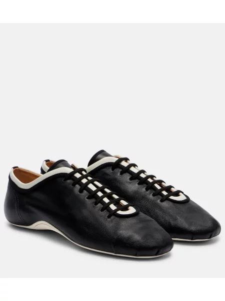 Sneakerși Dries Van Noten din piele negru