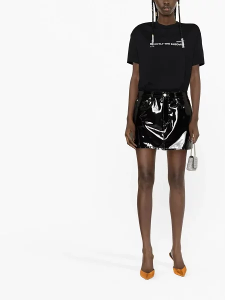 Raštuotas marškinėliai Off-white balta