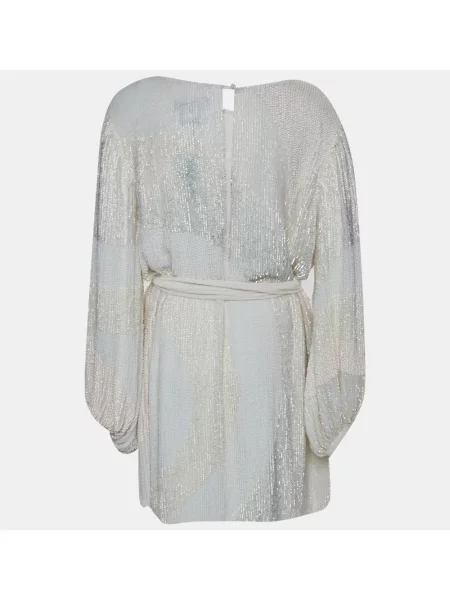 Rochie mini Retrofete cu paiete alb
