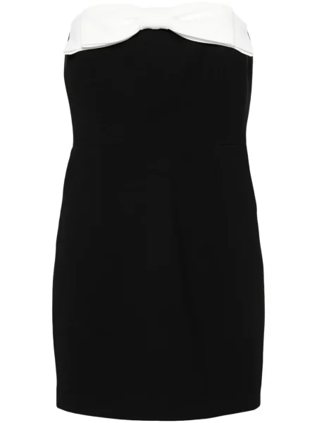 Rochie mini The New Arrivals Ilkyaz Ozel cu funde de costum negru