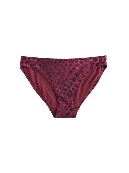 Next Slip costum de baie lila / mov zmeură negru