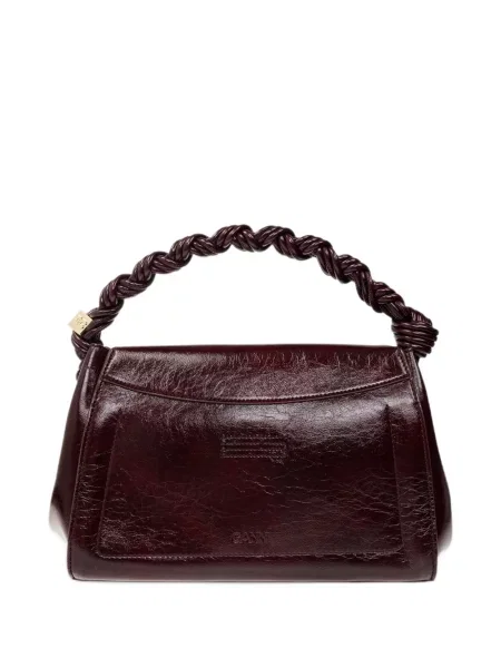Τσάντα shopper Ganni κόκκινο
