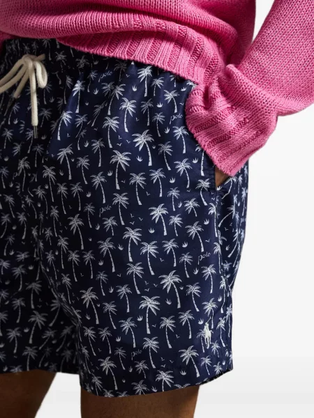 Кожени чорапи Polo Ralph Lauren с отворена пета с пейсли десен бяло