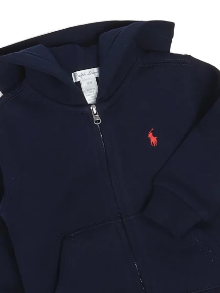 Суичър с качулка Polo Ralph Lauren синьо