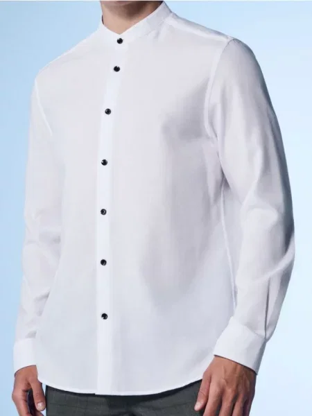 Sinsay Koszula z bawełną biały