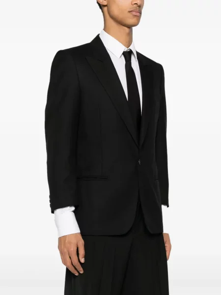 Vlněné sako Pierre Cardin Pre-owned černé