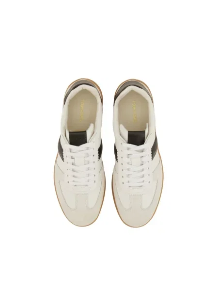 Sneakersy Tom Ford skórzane białe