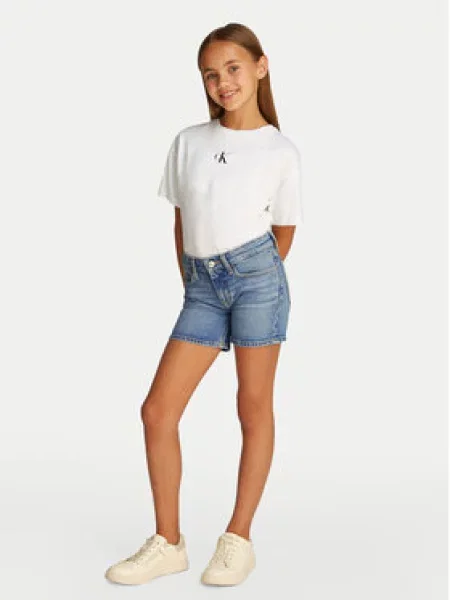 Calvin Klein Jeans Farmer rövidnadrág kék