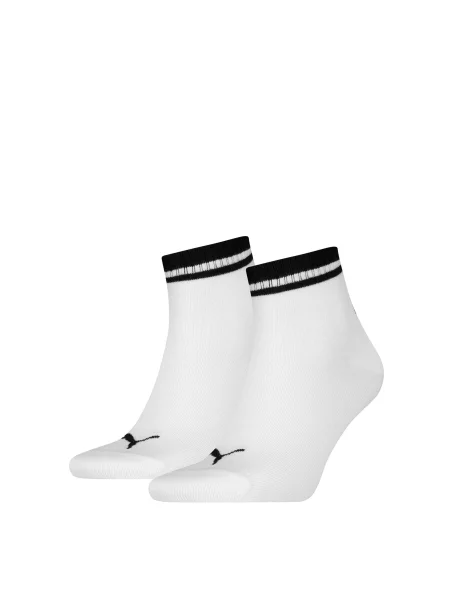 PUMA Unisex Heritage Quarter Набір шкарпеток Унісекс Комбінований верх білий