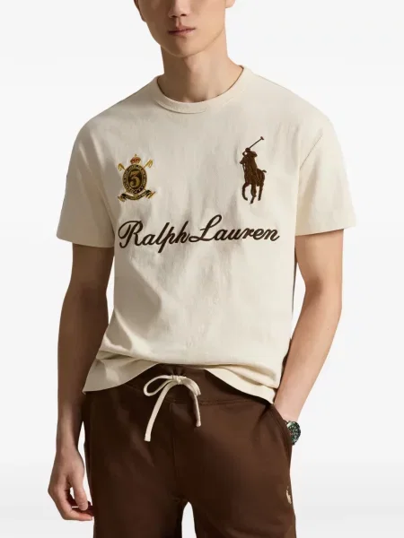Τέντωμα καρό κιλότα Polo Ralph Lauren με κέντημα πράσινο