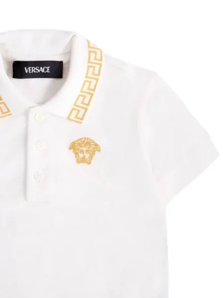 Koszulka polo dziecięca Versace biała