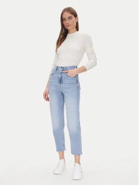 Tommy Jeans Jeansy Mom Jean Uh Tpr Co modrá