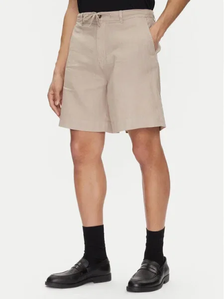 Pantaloni scurți Selected Homme bej