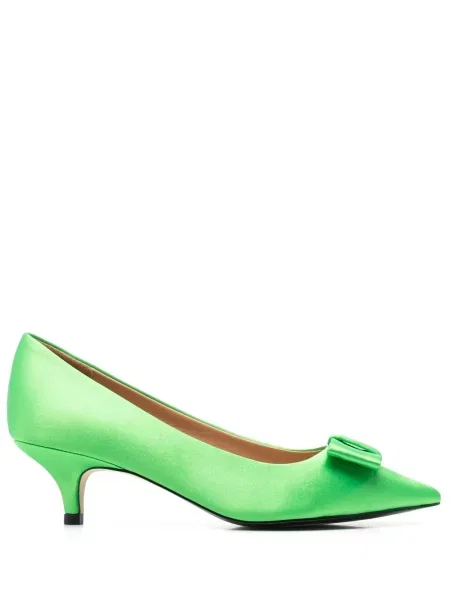 Pantofi cu toc Age Of Innocence cu funde verde