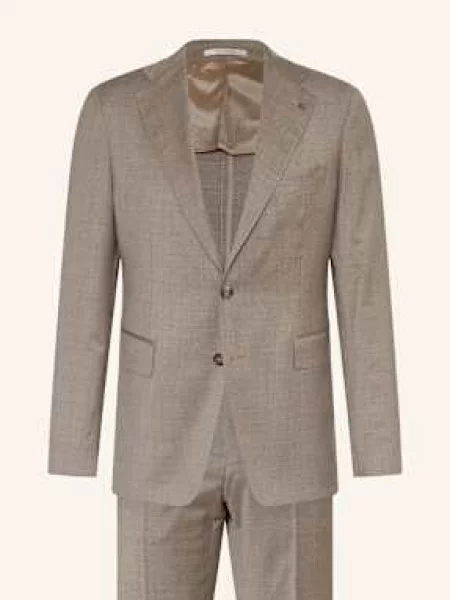 Tagliatore Oblek Extra Slim Fit černošedá