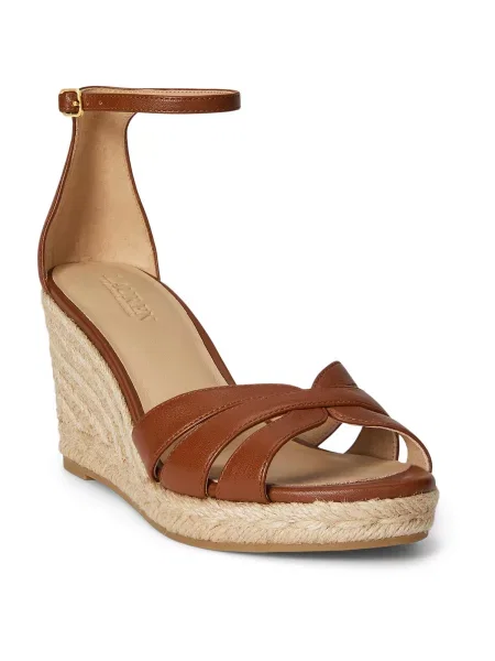 Espadrile LAUREN RALPH LAUREN Nellie rjava