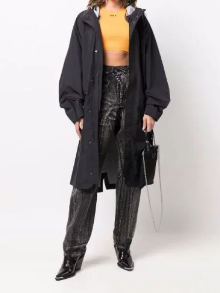 Parka A-cold-wall* z nadrukiem czarna