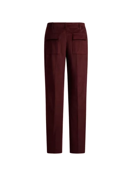 Pantaloni Etro de catifea cord roșu