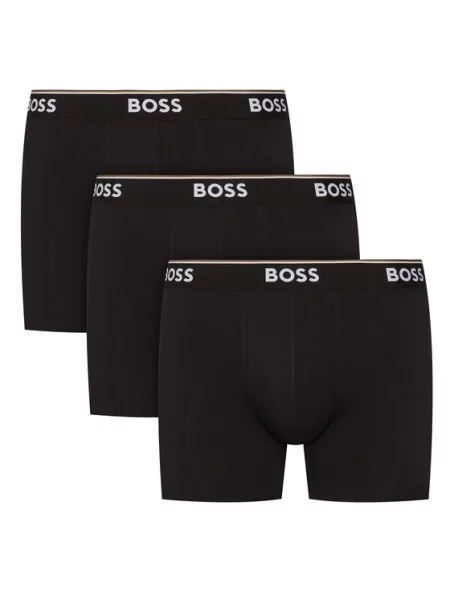 BOSS Boxerky / bílá černá