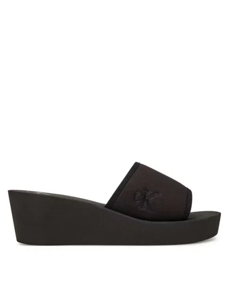 Sneakers Calvin Klein Jeans Beach Wedge Slide Ca Black EUR 36 μαύρο
